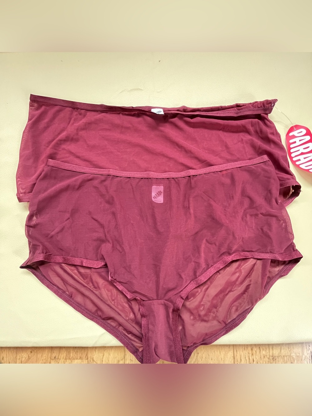 Parade re:play boyshorts Maroon panties Plus size XL 2XL